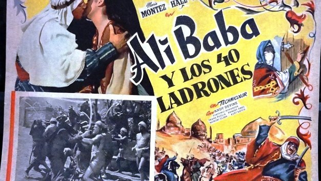 Ali Baba 2 For the movie "Ali Baba y Los 40 Ladrones" also with actors Jon Hall, Turhan Bey and Andy Devine. In Technicolor. Card...